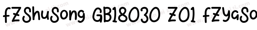 FZShuSong GB18030 Z01 FZYaSong DB 字体转换